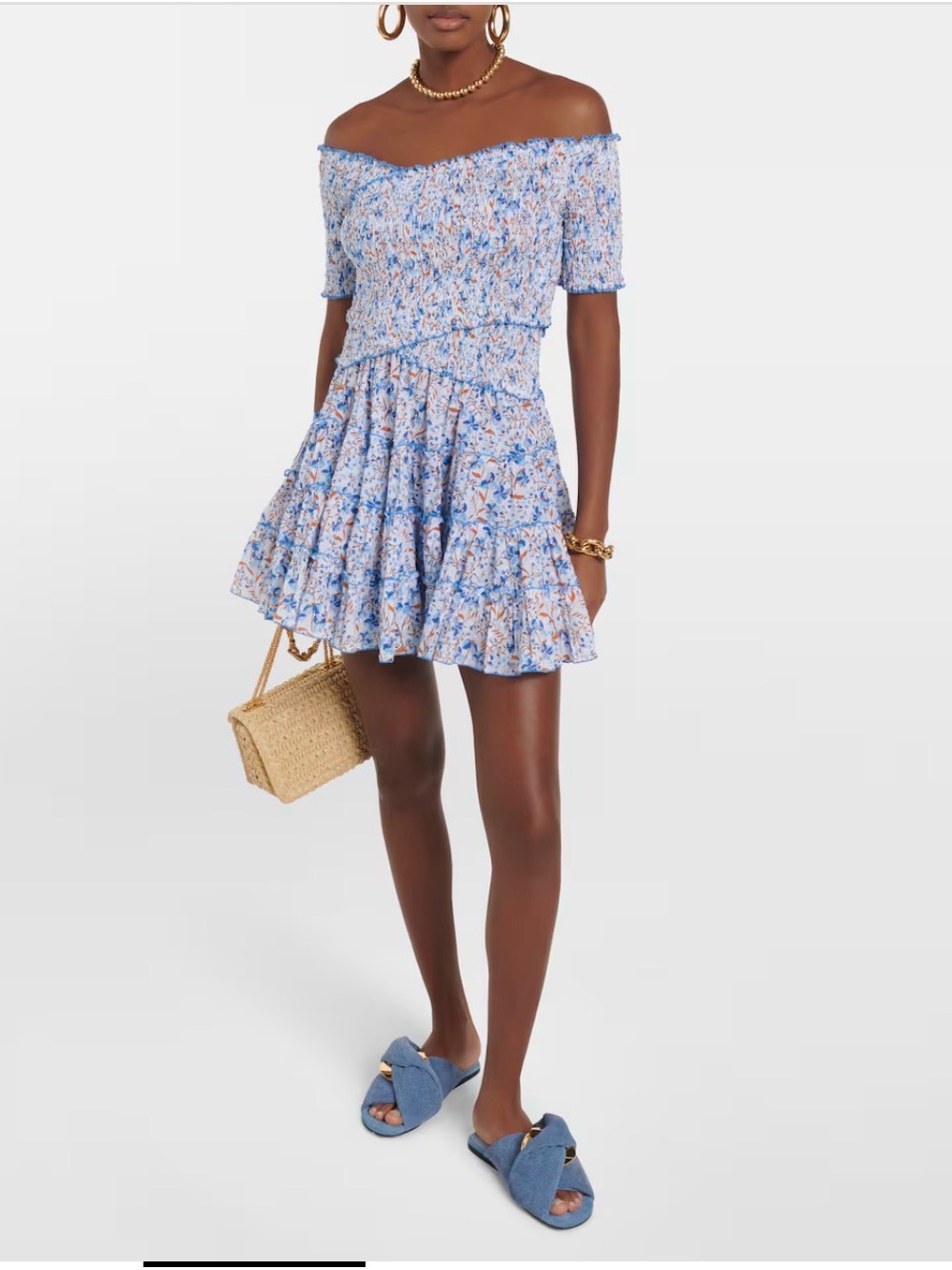 Poupette St Barth Soledad Floral Cotton Minidress